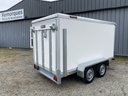 Remorque Fourgon Bois - 297 x 147 x 144 - 1300 Kg - 2 essieux - Hayon JCC13 3000