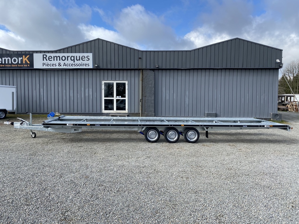 Remorque Porte Voiture  - 800 x 216 - 3500 Kg - 3 Essieux