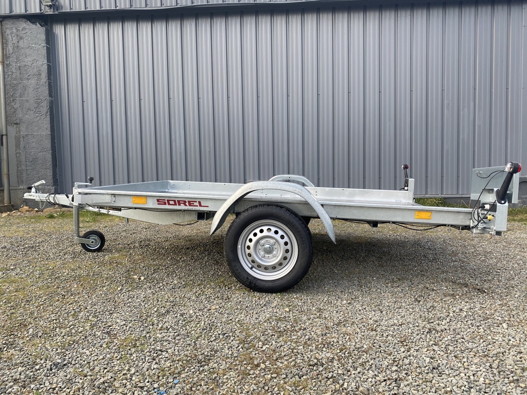 Remorque Utilitaire Plateau - 255x166x40 - 500 Kg PJ255