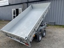 Remorque Benne - 305 x 153.7 x 30 - 2700 Kg - 2 Essieux - Electrique