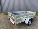 Remorque Utilitaire Tole - 259 x 135 x 50 - 1300 Kg - Freinée R261F113+