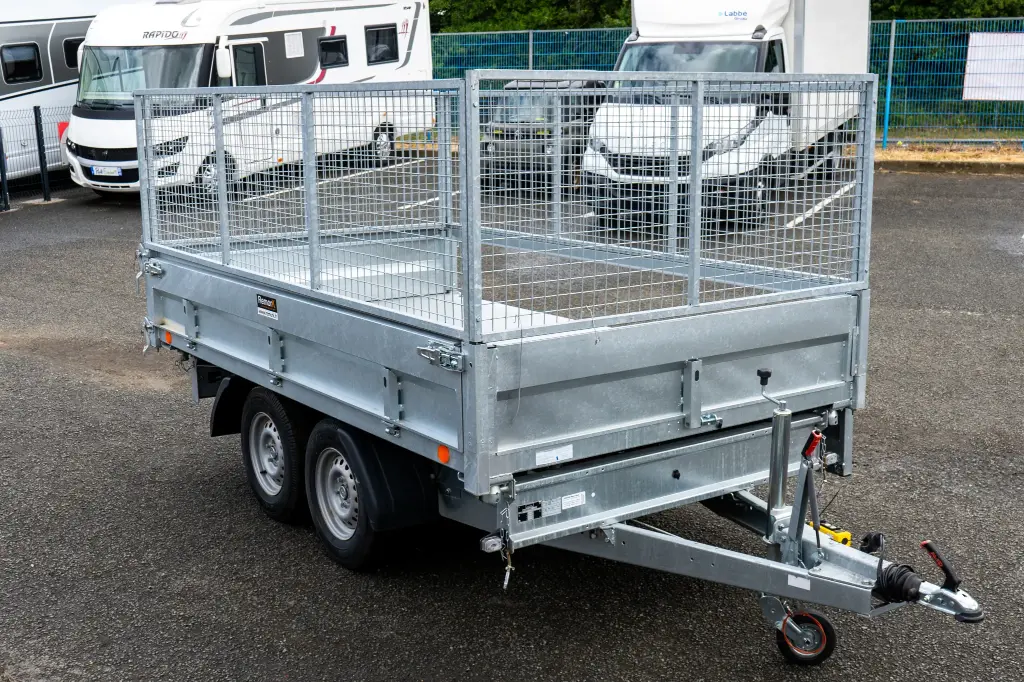 Remorque Tri-Benne - 310 x 170 x 40 - 2700 Kg - Elec