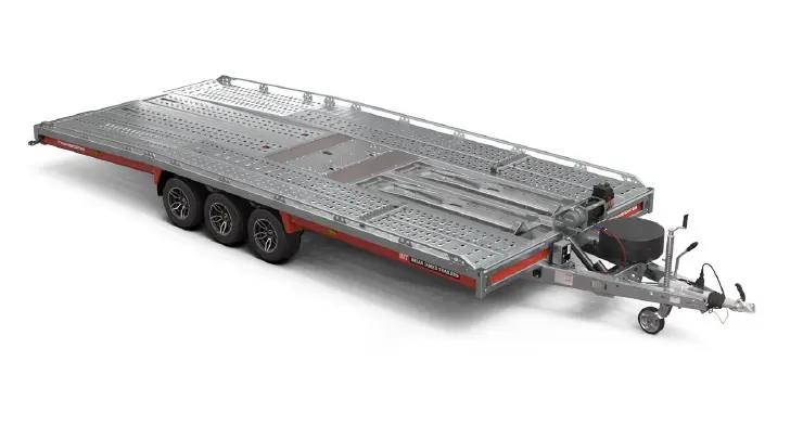 REMORQUE PORTE VOITURES BRIAN JAMES - T Transporteur 5.50 x 2.10 m 3500 KG 3 essieux