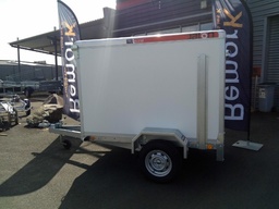 [FB207-1000-P] Remorque Fourgon Bois - 207 x 130 x 143 - 1000 Kg - Portes JCC1000 2100