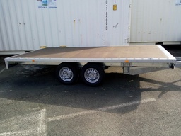 [PL400-3500-13] Remorque Plateau - 400x200 - 3500Kg - 2 Essieux - R 13 RIS400F350R13