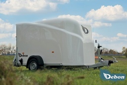 [FP300-CARGO-1300-BLANC] Remorque Fourgon Polyester - 300 x 150 x 165 - 1300 Kg - Pont/Porte - CARGO Blanc