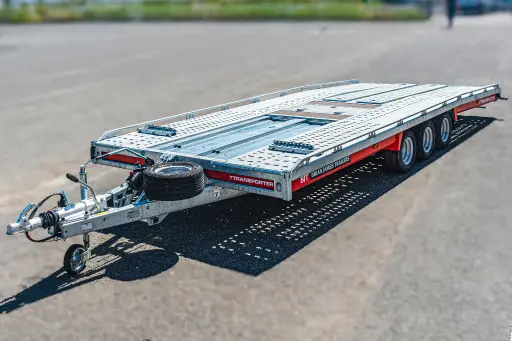 REMORQUE PORTE VOITURES BRIAN JAMES - T Transporteur 5.50 x 2.24 m 3500 KG 3 essieux