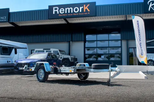 OCCASION  REMORQUE MOTO/QUAD ABAISSABLE 750 Kg